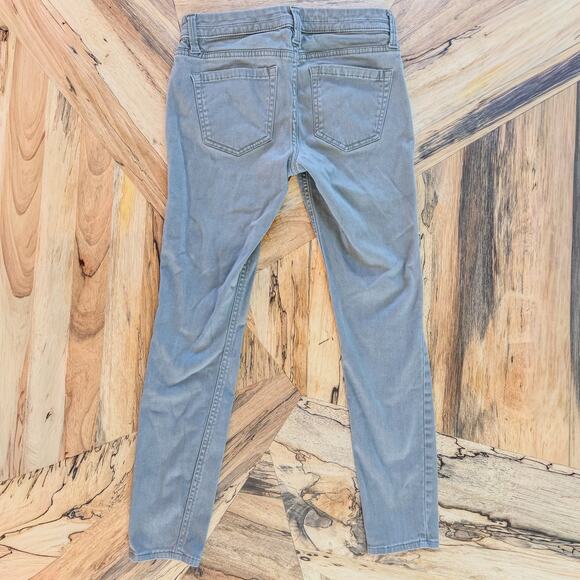 Express Stone Wash Gray Ankle Legging Stella Low Rise Zipper Accents, Women's 00 - Picture 6 of 10